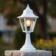 Victorian Pillar Mount Light White Finish B22 Made In Italy Victorian Pillar Mount Light White Finish B22 Made In Italy
